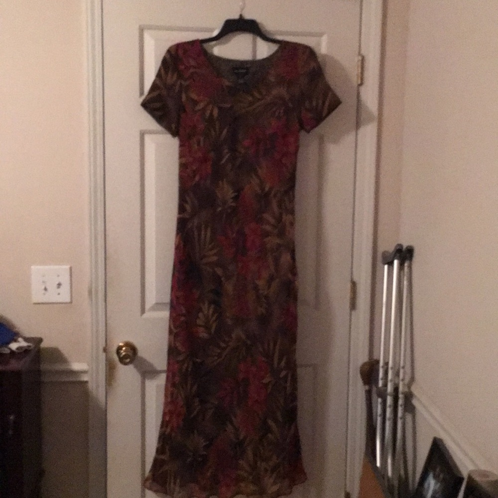 Virgo Maxi Dress. Floral/ leopard print